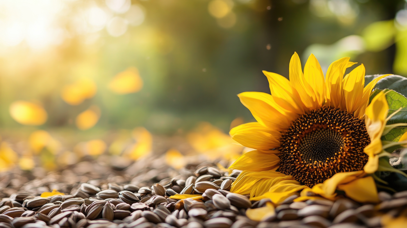 Sunflower in the background